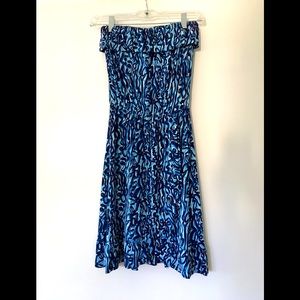 Lilly Pulitzer strapless jersey sun dress XS
